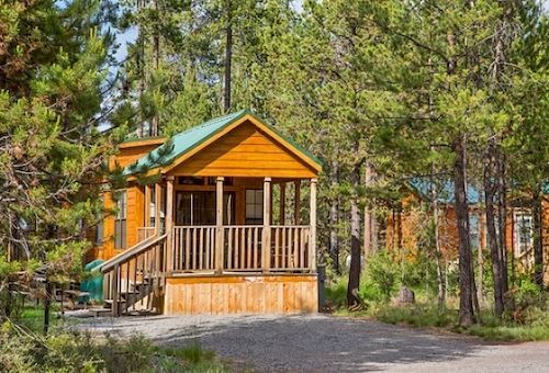 Bend-Sunriver Camping Resort Studio Cabin 6 Kültér fotó